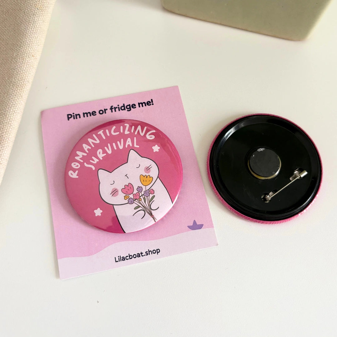 Pin Me Or Fridge Me Badges (Pin + Magnet!) ✨