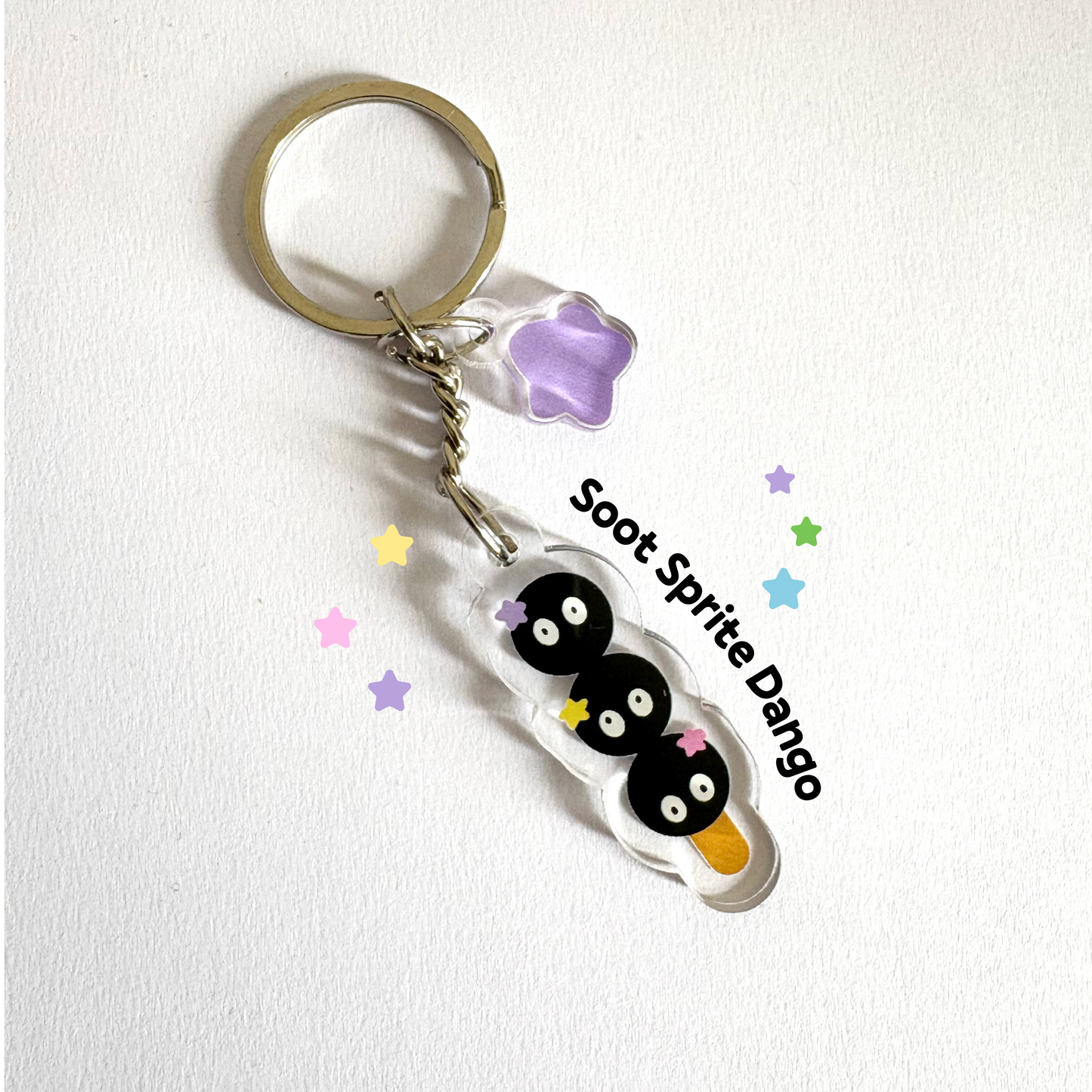 Soot Sprite Dango Acrylic Keychain