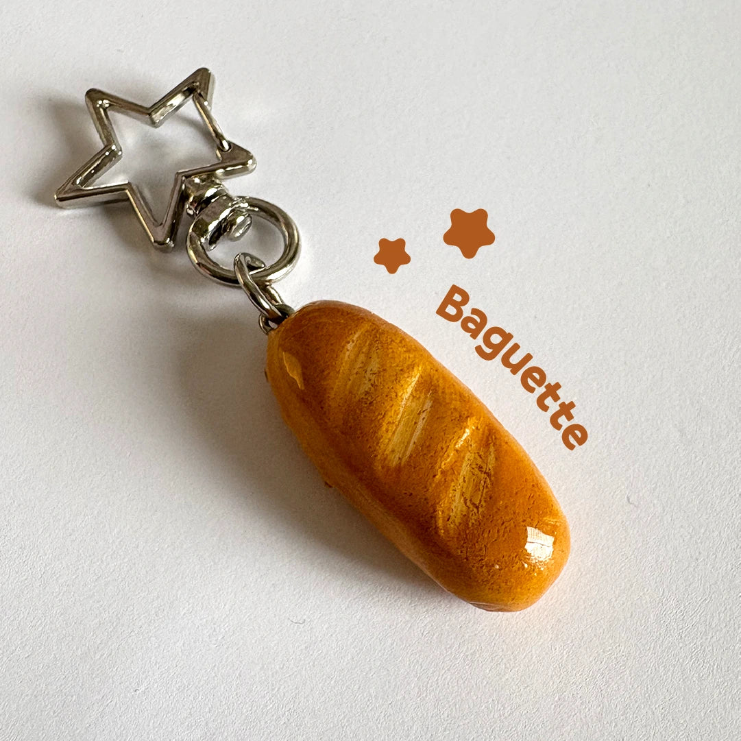 Croissant & Baguette Keychain