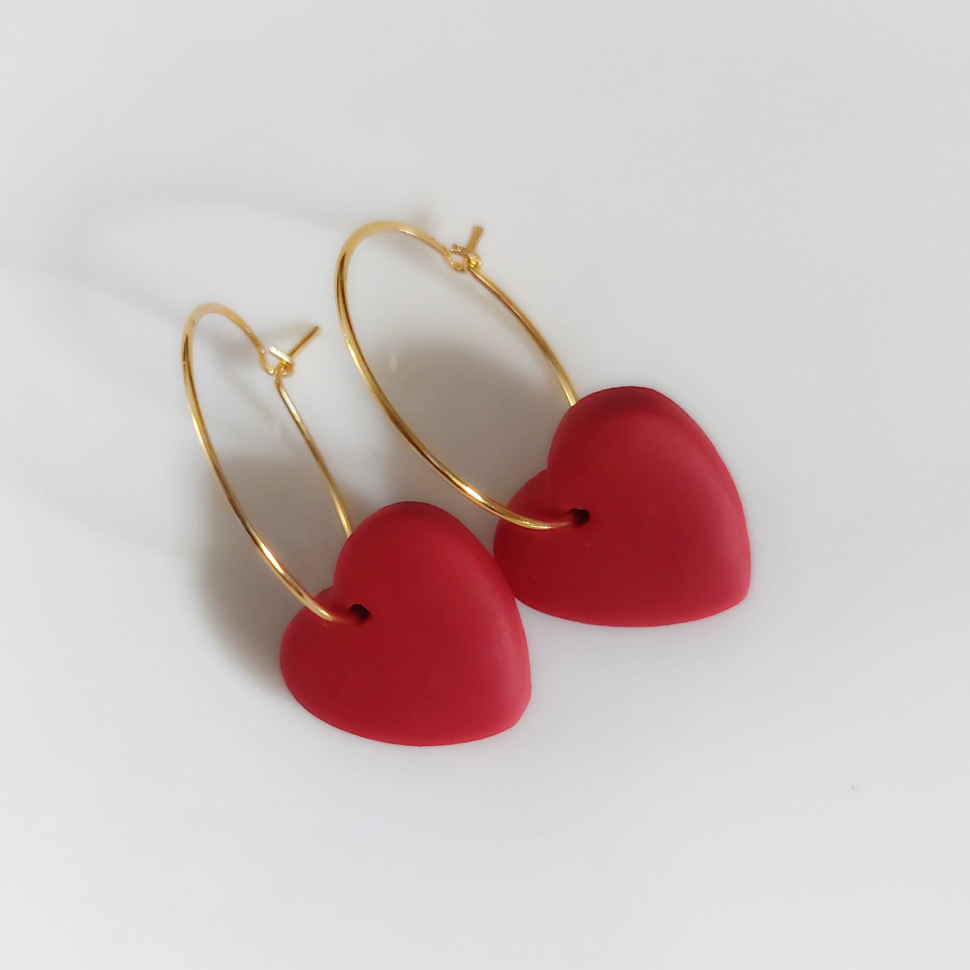 Red Heart Earring