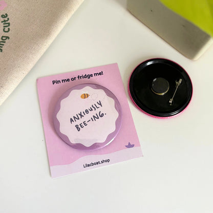 Pin Me Or Fridge Me Badges (Pin + Magnet!) ✨