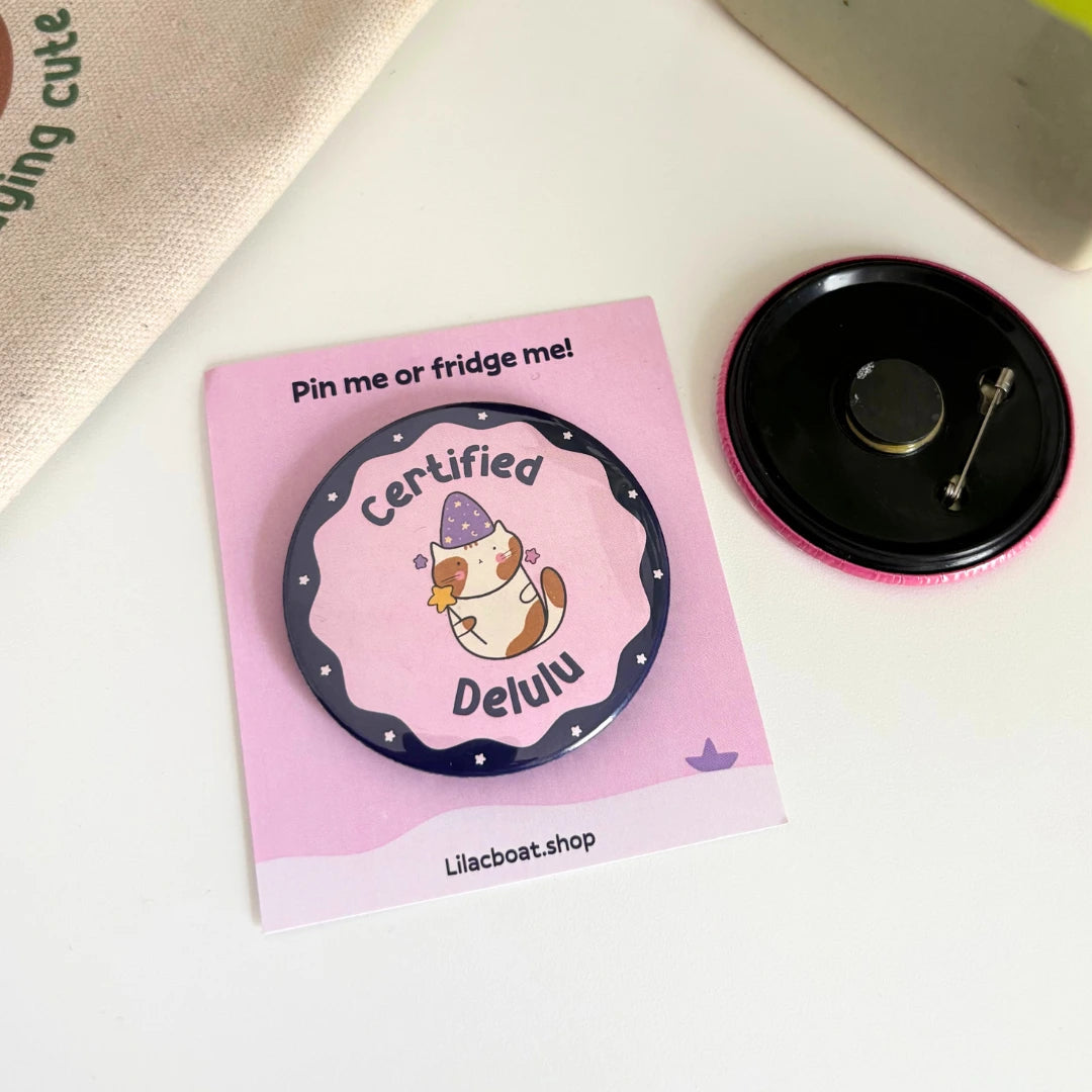 Pin Me Or Fridge Me Badges (Pin + Magnet!) ✨