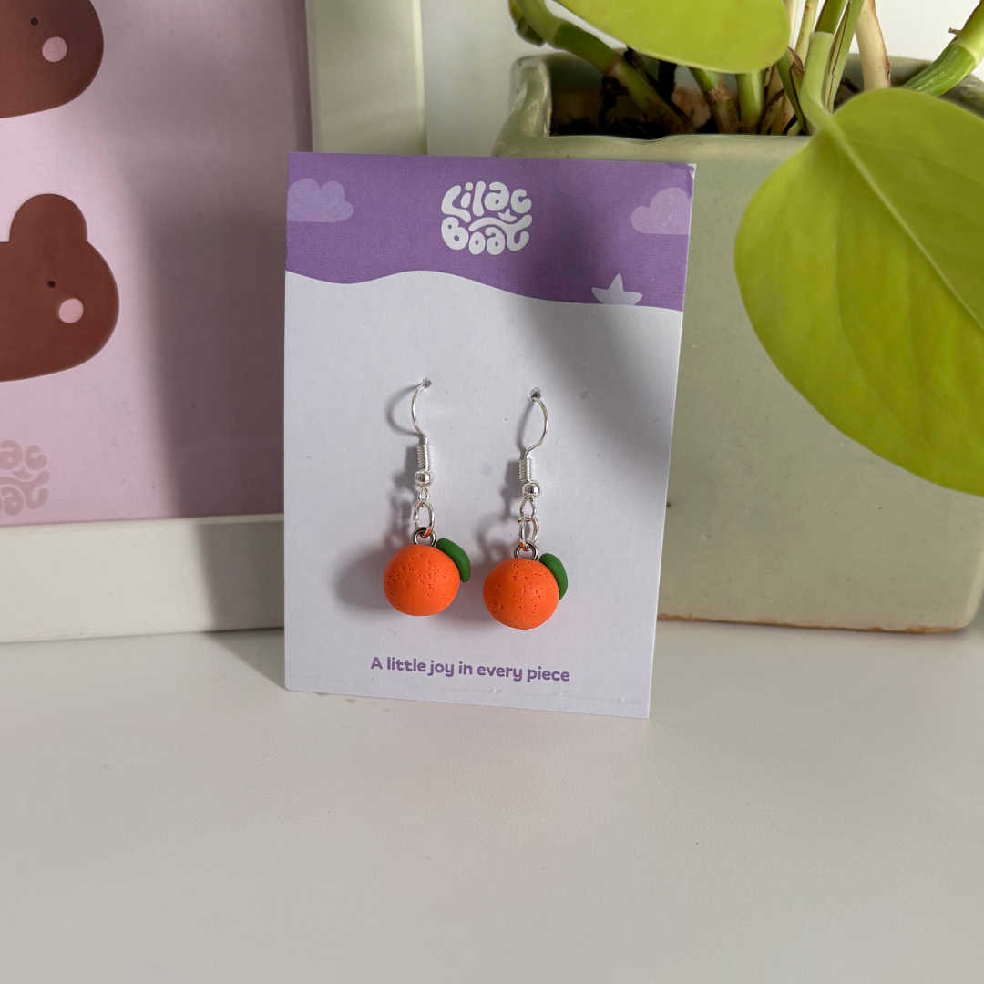 Orange Earrings