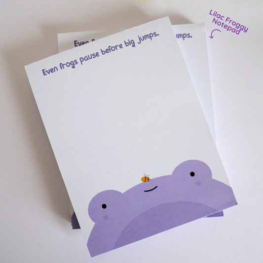 Lilac Froggy Notepad