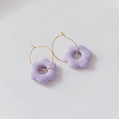 Lilac Flower Earring