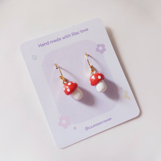 Mushroom Earrings