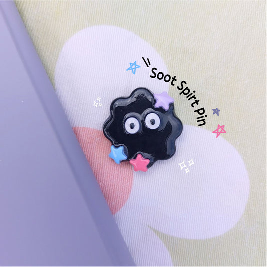 Soot Spirit Clay pin