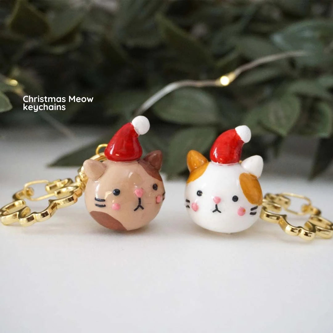 Christmas Meow Keychains